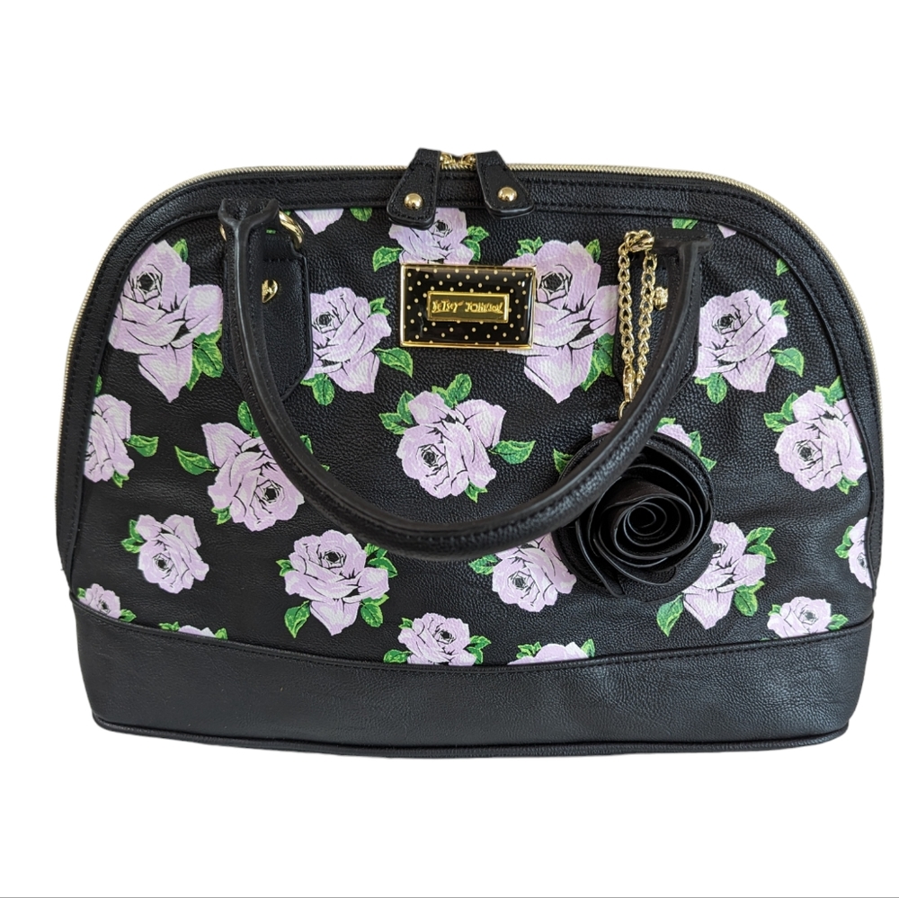 Betsey Johnson Floral Large Shoulder Bag